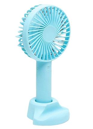 Портативний акумуляторний вентилятор mini fan x9sb usb голубий