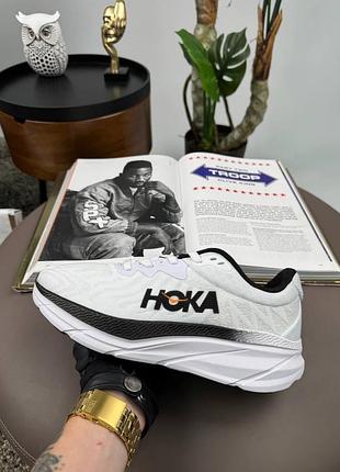 Мужские кроссовки hoka challenger art 7 white black