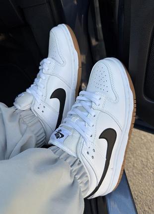 Кросівки nike sb dunk low sb "white gum"