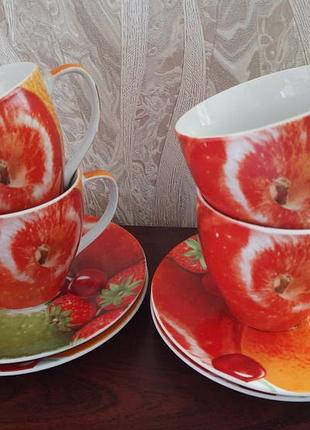 Комплект посуды для чаепития, 4 пары