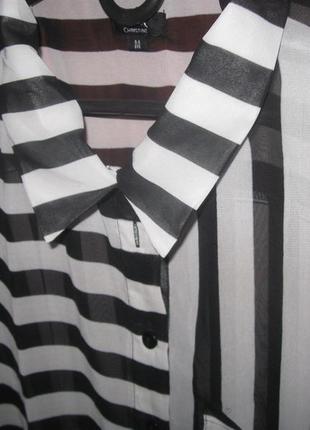 Блуза полоска черно-белая3 фото