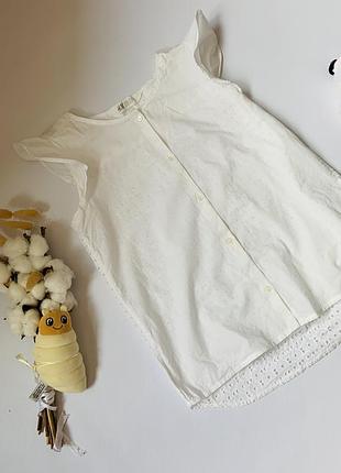 🤍 ніжна легка повітряна блузка  h&m з прошви 9-10 років 🤍