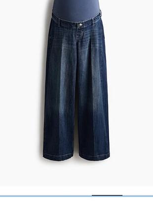Джинси для вагітних h&m mama, розмір m, широкі штани (wide leg)