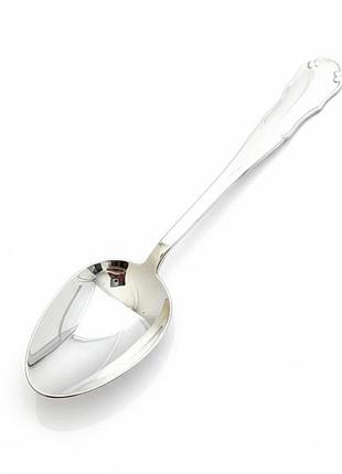 Серебряная ложка классическая подарочная средняя, 925 проба, 17.5 гр