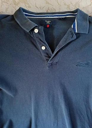 Мужская футболка-поло superdry + 3 dvd диска с фильмами в подарок.