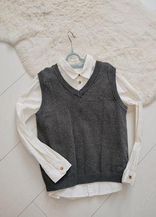 Комплект рубашка и жилет h&amp;m
