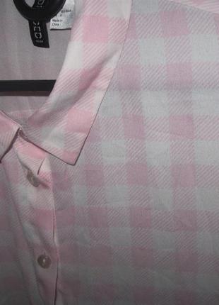 Блуза crop клетка светло-розовая4 фото