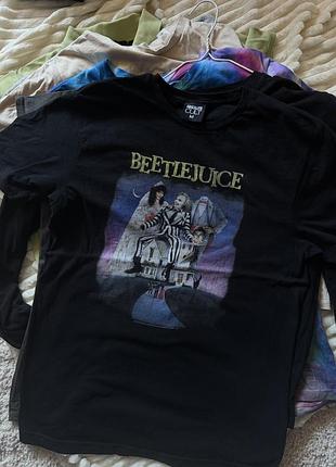 Футболка унісекс із принтом beetlejuice, absolute cult, розмір м, бавовна.