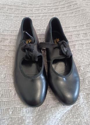 Детские туфли для степа starlite black patter pu 13