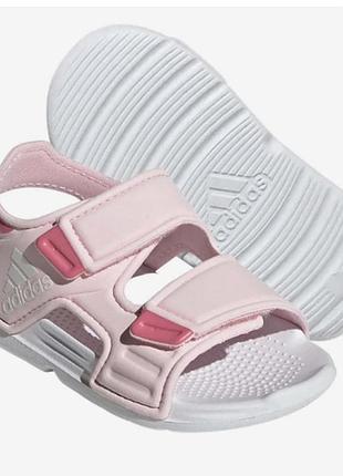 Рожеві сандалі для дівчинки adidas, оригінальні сандалі адідас, босоніжки адідас для дівчинки, легкі босоніжки