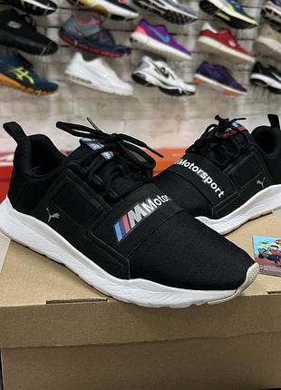 Чоловічі кросівки puma bmw motorsport wired cage оригінал спортивні для тренувань бігу класичні сітка чорні легкі бу 42,5 р