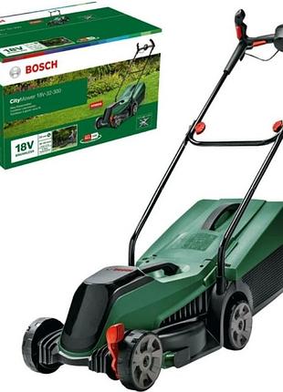 Акумуляторна газонокосарка bosch citymower 18v-32-300 (без акб і зп) (06008b9a08)