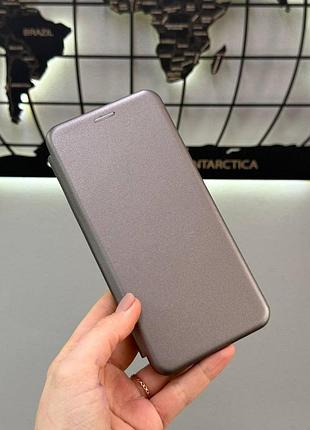 Чохол-книжка leather для redmi note 13 pro 4g/m6 pro 4g,чохол-книжка для телефона редмі note 13 pro 4g/m6 pro 4g (сірий)