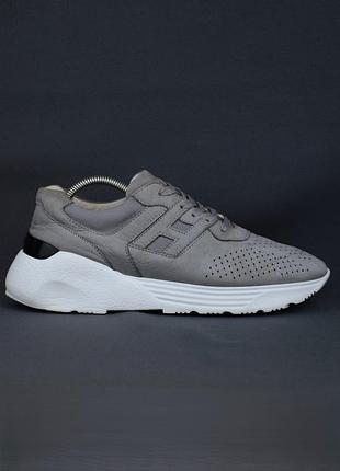 Кроссовки мужские hogan active one кеды кожаные серые повседневные брендовые обувь оригинал 42-43 р/28 см santoni bally zegna fabi premiata