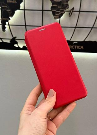 Чохол-книжка leather для xiaomi redmi note 9s/redmi note 9 pro, якісний чохол-книжка редмі ноут 9c/редмі ноут 9 про (червоний)
