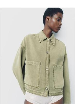 Джинсовка куртка zara