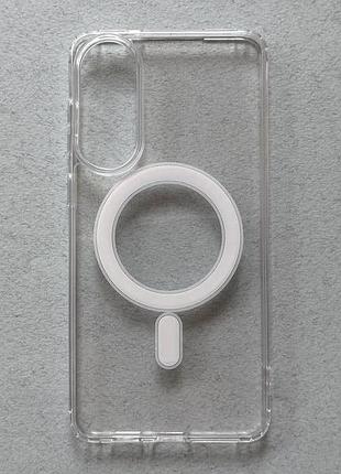 Samsung galaxy s25 edge чехол прозрачный силиконовый противоударный clear silicone case magnetic с magsafe