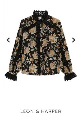 Blouse cathal mahat | leon & harper хлопковая блуза цветочный принт