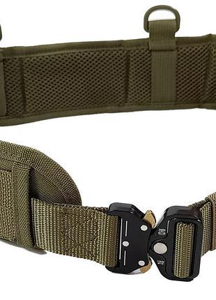 Разгрузочный тактический пояс рпс с креплением molle масло (варбелт, warbelt)