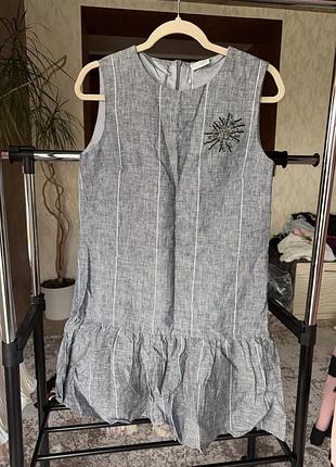 Сукня brunello cucinelli з вишивкою бісером