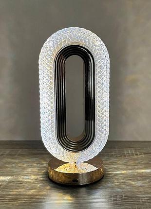 Настольная led лампа runway star eye lantern аккумуляторная декоративная с кристальным эффектом rgb подсветкой и сенсорным