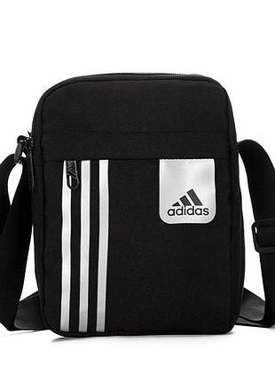 Сумка через плече adidas. месенджер adidas у 3-ох кольорах: чорно-білий, сірий, золотий.