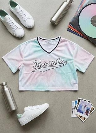 Стильный кроп-топ в сеточку "toronto" (sporty style)
