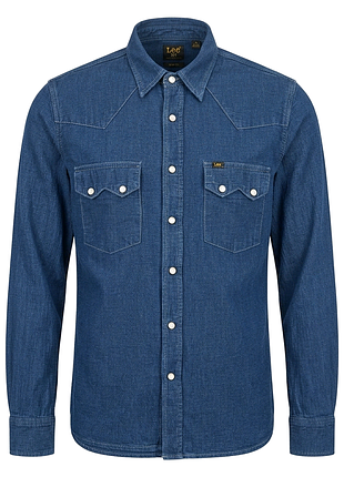 Рубашка мужская легкая летняя lee 101 slim fit 100% хлопок