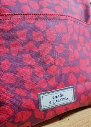 Женская новая сумка / red flower oil cloth messenger bag 2