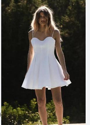 Коротка бавовняна сукня zara