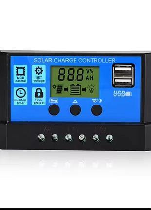 Контроллер заряда солнечной батареи solar charge controller шимм 12/24в 60а
