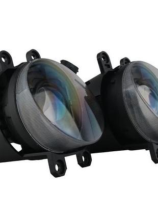 Led противотуманные фары ea для toyota camry 40, corolla, rav4, комплект птф с линзами, 45w, 8000lm, желтое + белое