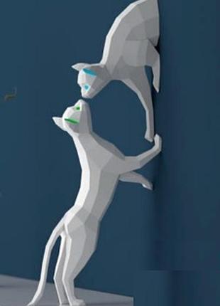 Paperkhan набір для творчості котик 3d фігура кіт кошенятко паперкрафт-пазл оригамі