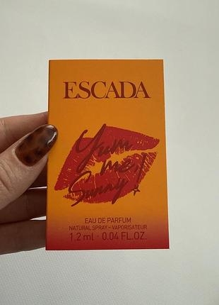 Пробник парфумована вода escada yum me sunny, 1.2 ml