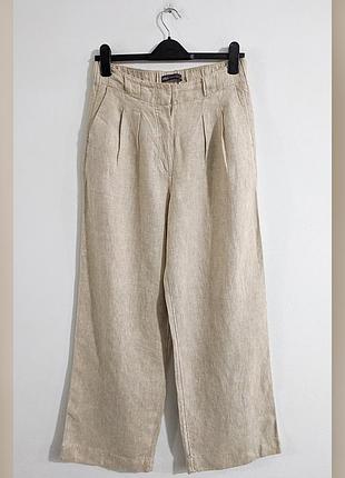 Брюки льняные широкие marks and spencer mands