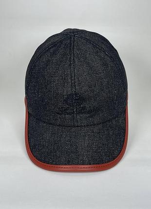 Джинсова кепка loro piana | denim | premium streetwear аксесуар ( 9 кольорів ) серый