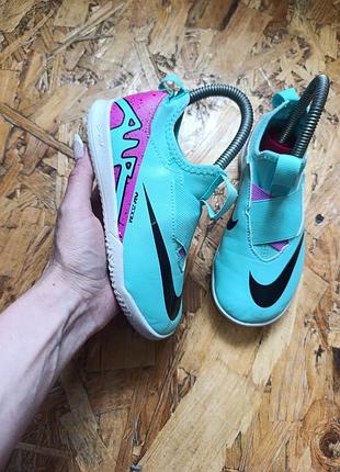 Обувь для зала футзалки бутсы nike jr zoom mercurial vapor 15 academy ic dj5619-300