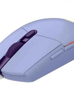 Мышь компьютерная безпроводная logitech g102 lightsync usb lilac l910-005854 фиолетовая
