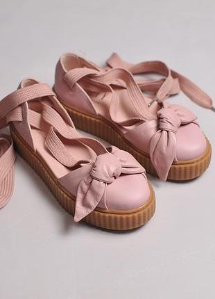 Женские кожаные сандалии puma fenty by rihanna - 38.5 - 24.5 см
