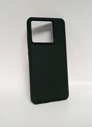 Чехол для xiaomi 13t / xiaomi 13t pro, lakshmi logo, мягкий, противоударный, софт тач, зеленый