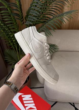 Кроссовки air jordan 1 low se craft pale ivory