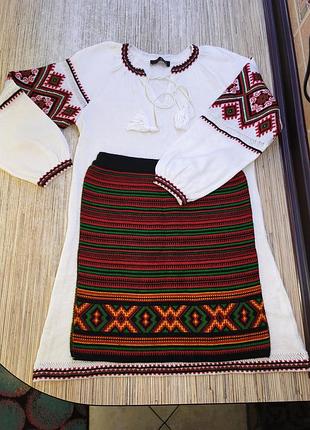Платье вышиванка с плахтой р. 116-122