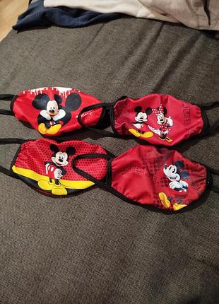 Детские защитные маски с mickey и minnie, комплект