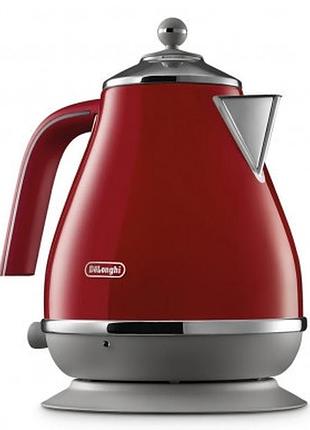 Електрочайник delonghi kboс-2001-r 1,7 л червоний