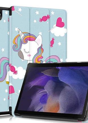 Чехол книжка для планшета samsung galaxy tab a11 plus 11' sm-x230 x233 x236 единорог