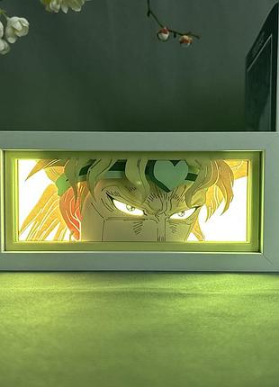 Многослойный ночник лампа аниме дио джоджо светильник dio brando jojo rgb