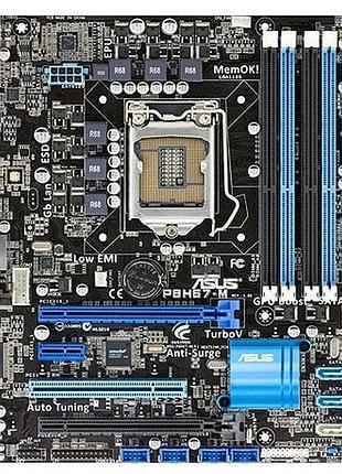 Надійна плата lga1155 asus p8h67-m sli з hdmi, підтримує sata3 + core- i7,i5,i3 3го покоління 1155