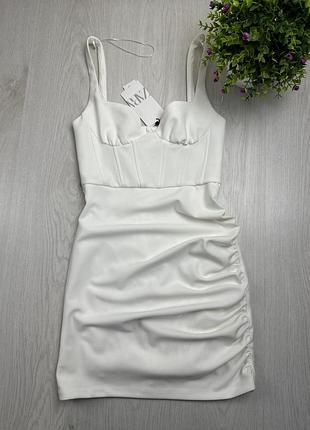 Платье zara белое