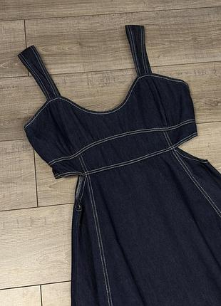 aureta studio corset denim cutout dress      anthropologie aureta studio corset  denim cutout dress   3999               