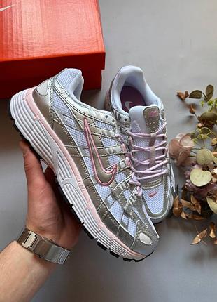 Nike p-6000 white elemental pink